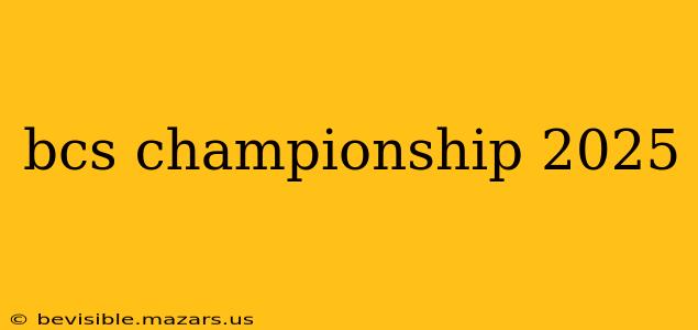 bcs championship 2025